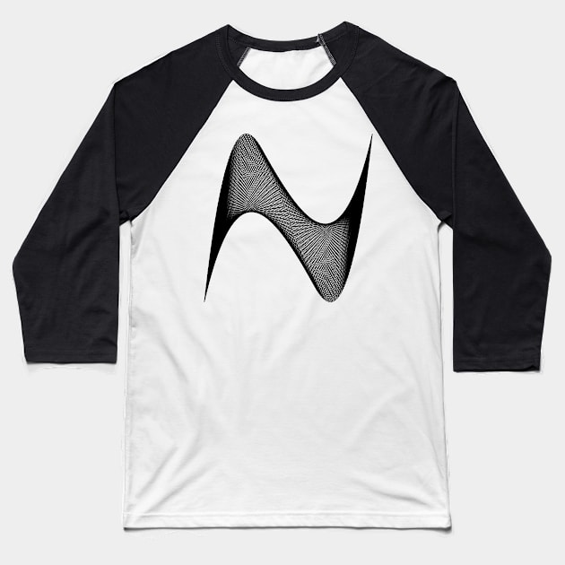 Lissajous XI Baseball T-Shirt by rupertrussell